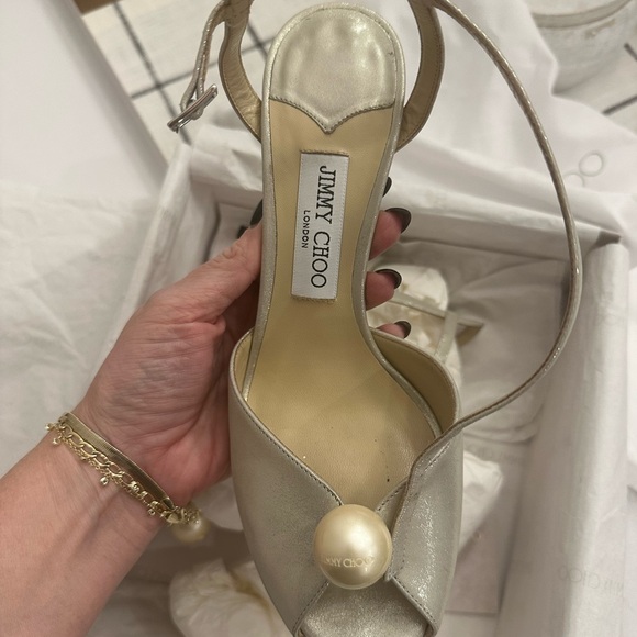 EUC Jimmy Choo - Sacora 85, size 39.5 - the PERFECT WEDDING SHOE!!! - Picture 3 of 16
